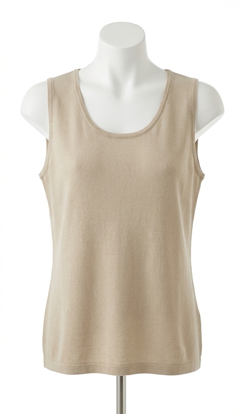 NEW ANGEL bra-friendly tank top in taupe